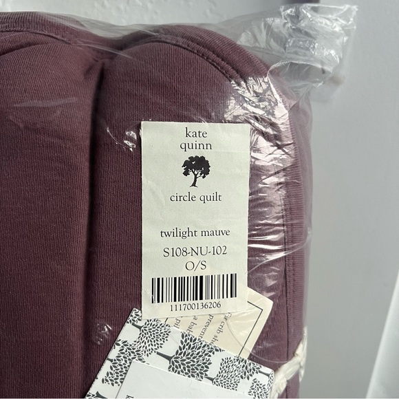 NIB Kate Quinn Classic Circle Quilt- Cotton Interlock- Twilight Mauve - Picture 2 of 6
